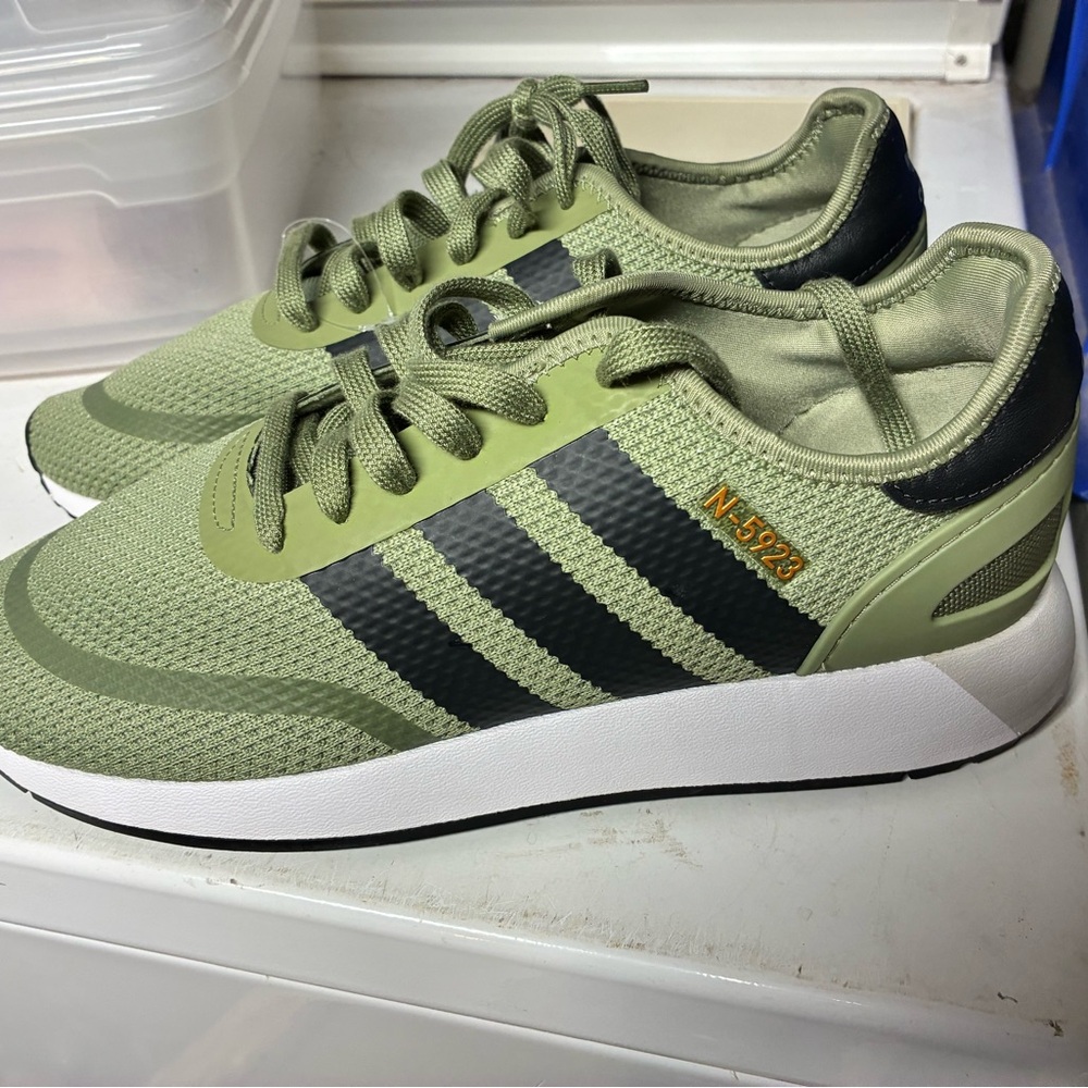 Adidas Olive and Black Sneakers N5923